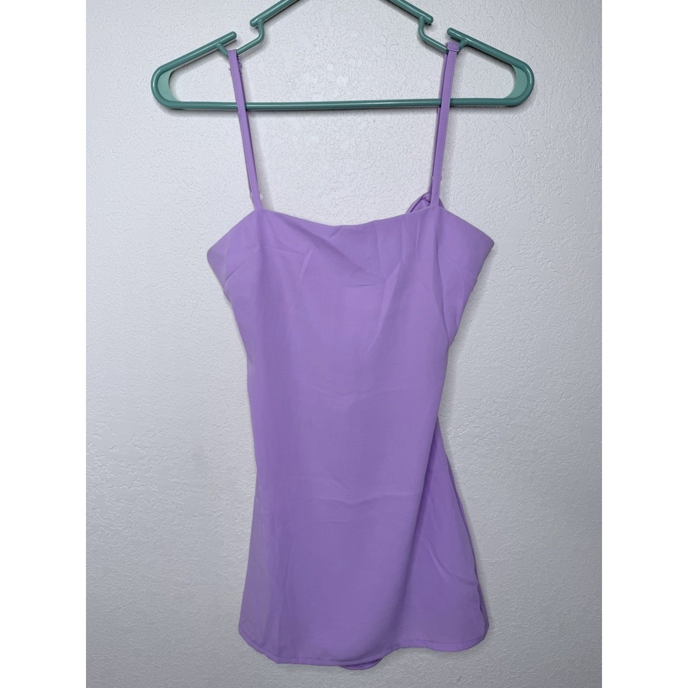 Revolve Super Down Mini Dress XS Lavendar Strappy Tie Back Vacay Beach - Picture 2 of 12